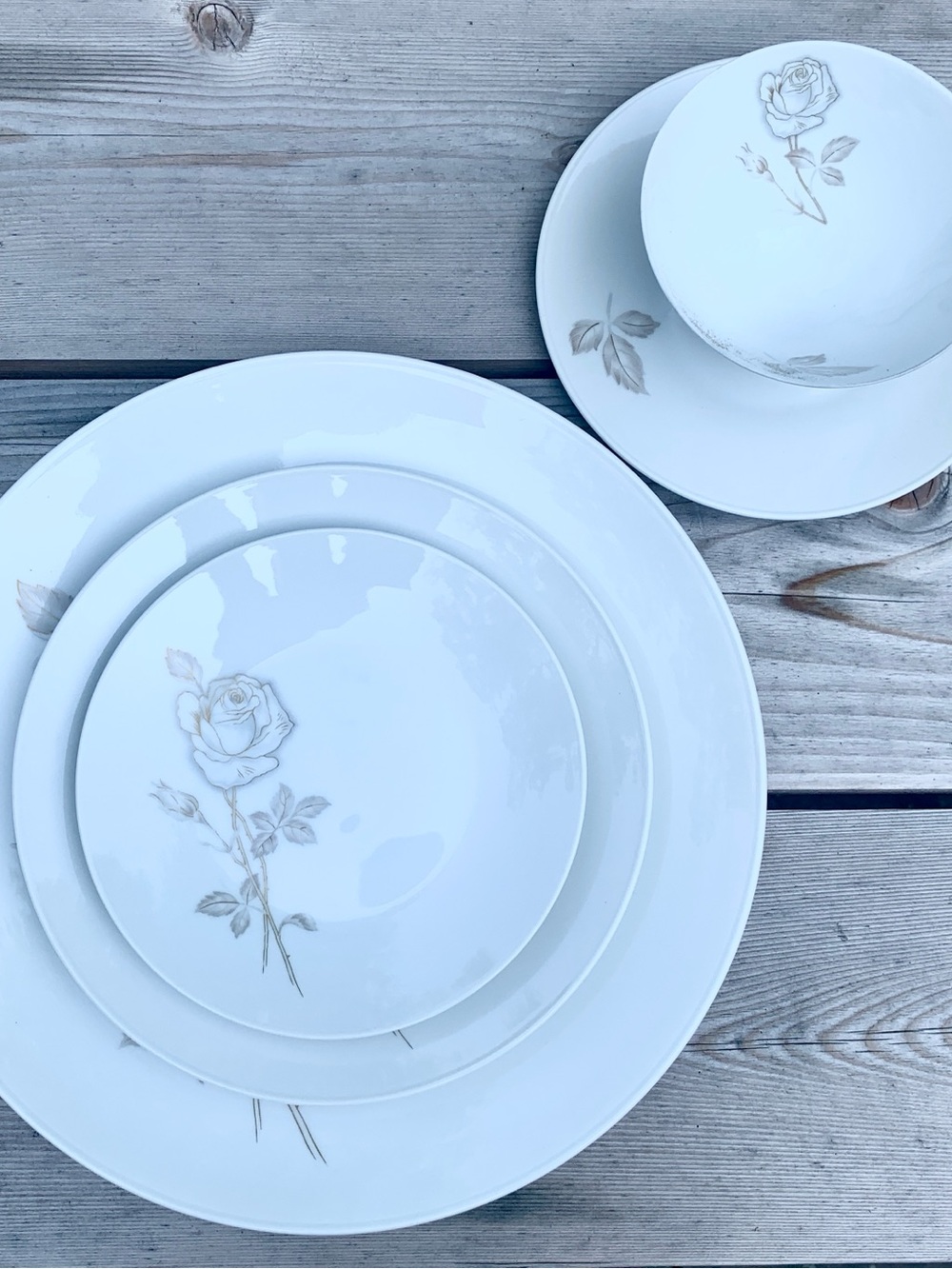 Vintage Rosenthal "Classic Rose" 5-Piece Place Setting